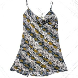 Dance & Marvel Snake Print Mini Dress